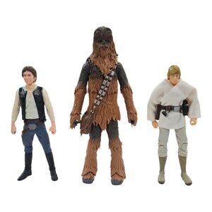 Hasbro Star Wars Luke Skywalker Han Solo Chewbacca LOOSE Action Figures Toys